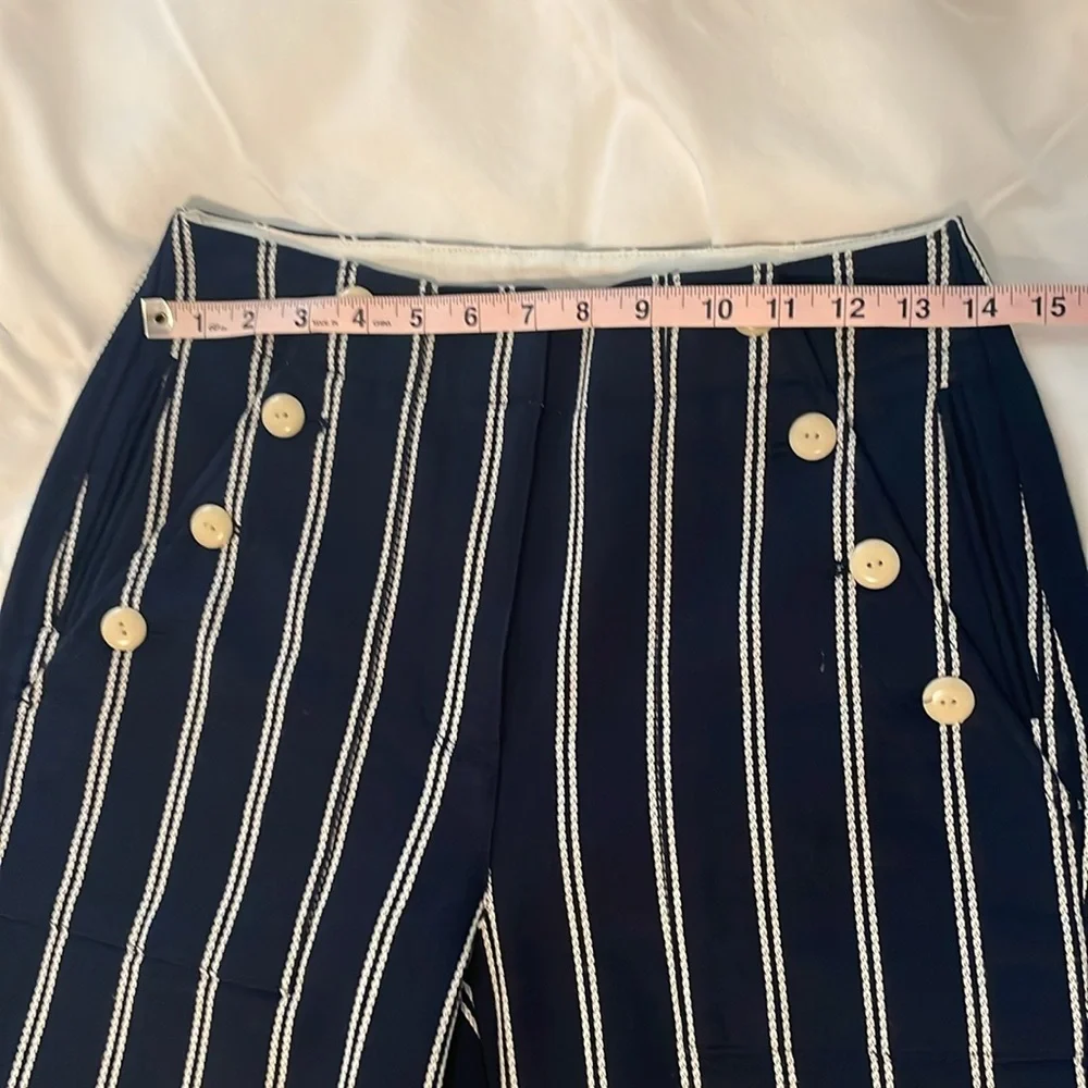 J. Crew Sailor Pant in Stripe Navy and White - Picture 13 of 14